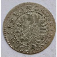 Грош 1610 г. Краков, Сигизмунд Ваза.