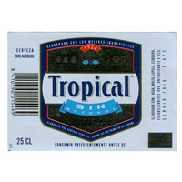 Этикетка пива Tropical Испания 0,25 Ф979