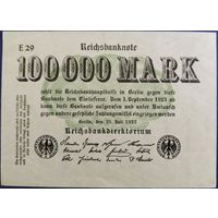 100000 марок. 1923 г. аUnc. Германия.