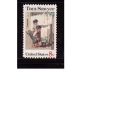 США-1972, (Мих.1085),  ** , Том Сойер (одиночка)