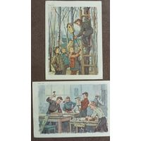 Школьные карточки для развития речи - 50-60-е годы.