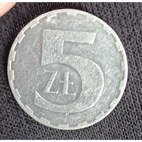5 злотых 1990  Polska Rzeczpospolita  Ludowa 5 zl 1990 Польша