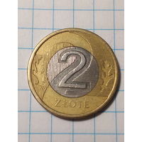 2 злотых Польша 2009 год.