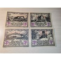 Нотгельды номиналом 50 пфениннгов , 1921 года, город Штеттин (Щецин Польша), Германия.