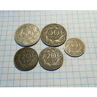 Гроши 1923 Польша 5 шт.