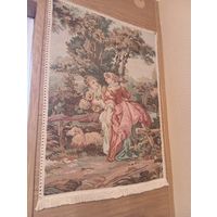 - Гобелен Франция 1950-ые 70х50 см