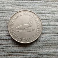 Werty71 Македония 2 денара 2001 рыба Форель динара