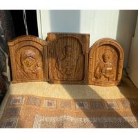 Икона резная из дуба Цена разная