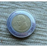 Werty71 Мексика 5 песо 2008 биметалл 2010 Карлос Мария де Бустаманте