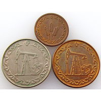 Жетоны Татарстана, 2 нефтяных и 1 хлебный, состояние AU (как новые)