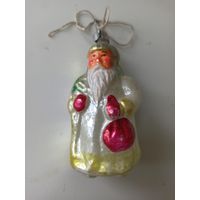 Ёлочная игрушка "ДЕД МОРОЗ" (СССР). Торги с 1 рубля. МЦ.