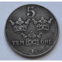 Швеция, 5 эре 1949 г. Железо.