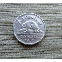 Werty71 Канада 5 центов 1950 Георг 6