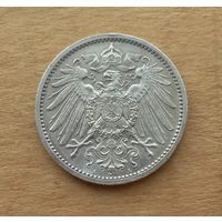 Германская империя, 1 марка 1914 г., серебро 0.900, м. дв. Берлин (А)