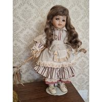 Кукла. Фарфор. 70-е, Германия.  На поставке. Высота 40 см