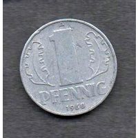 ГДР. 1 пфенниг 1968