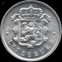 Люксембург 25 сантимов 1970 г. КМ#45а (17а-1)