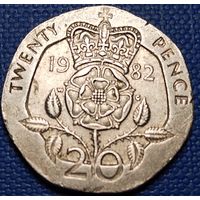 Великобритания 20 пенсов 1982 г.