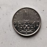 1 крона 2013 года Чехия. Чешская Республика.