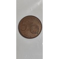 Франция 5 евроцентов 2002