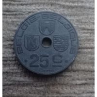Werty71 Бельгия 25 сантимов 1943