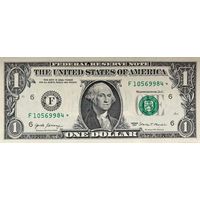 1 доллар США 2017 г., F10569984* Звездная