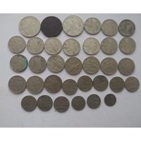 Монеты 1967 г. 50 лет Советской власти. 1 рубль -3 шт. 50 коп.-20 шт. 20 коп.-8 шт. 15 коп -3 шт. 10 коп- 1 шт.