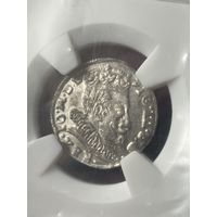 3 гроша 1596 Вильно! UNC MS!