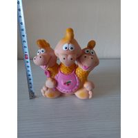 Советская игрушка Змей горыныч, пищалка, резина