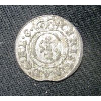 Солид Кристины Августа 1646 г. Рига Вариант с двоеточиями Сохран