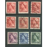 Австралия - 1953 [Mi. 229-260] Гашеная (AU02) водяные знаки, простая бумага и др