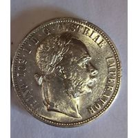 Флорин 1876 в штемпельном блеске