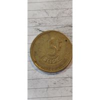 Бельгия 5 франк 1986