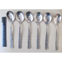 Все лоты с рубля.Ложки столовые,мельхиор,СССР