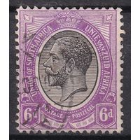 196.BrK. Великобритания. Колонии. Южно - Африканский Союз. Георг V. Стандарт. 1913 г. 6d. Mi.#10.