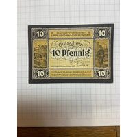 10 пфеннигов (нотгельды) г. Германия Эппельборн-1201