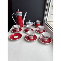 Кофейный сервиз ГДР, FREIBERGER PORZELLAN , костяной фарфор