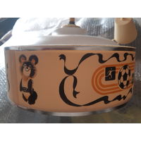 Лампа люстра олимпийская символика, Олимпийский мишка, СССР.  Редкость.