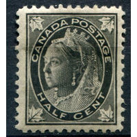 Британские колонии - Канада - 1897/98г. - королева Виктория, 1/2 с - 1 марка - MH [Mi 54]. #3-WB-94-A-2