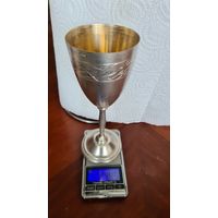 С 1 РУБЛЯ ! БОЛЬШОЙ ФУЖЕР ПОЗОЛОТА СТОПКА РЮМКА СТАКАН СЕРЕБРО 875 СССР