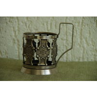 Подстаканник  мельхиоровый  " Латный "