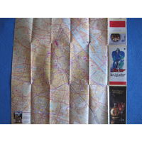 Карта Вены с центром и схемой транспорта (60х65 см)