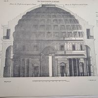 ПАНТЕОН В РИМЕ. Таб.7   Гравюра энциклопедическая 20век. 37х28см.   РАСПРОДАЖА КОЛЛЕКЦИИ.