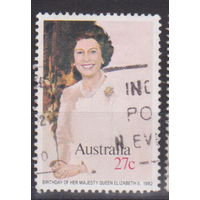 56-я годовщина со дня рождения королевы Елизаветы II Королева Елизавета II Известные люди личности  Австралия 1982 год лот 9 ПОЛНАЯ СЕРИЯ