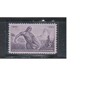 США-1954, (Мих.676),  ** , Небраска (одиночка)