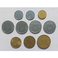 Украина 10 монет, с рубля