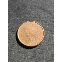 Франция 1 евроцент 2012