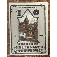 Нотгельд 10 пфеннигов 1921 год. Гадебуш. Веймарская республика