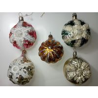 Ёлочные игрушки - Снежинки , СССР . Цена за всё