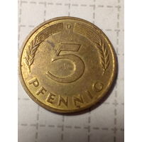 5 Пфеннигов ФРГ 1994 год D